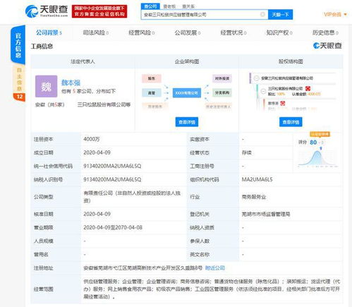 三只松鼠布局多元業(yè)務(wù)，9000萬元投資供應(yīng)鏈與物流公司